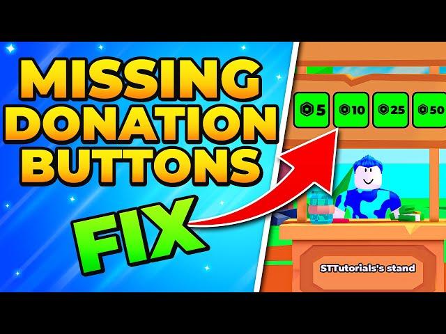 Fix Missing Donation Buttons in Pls Donate - Roblox