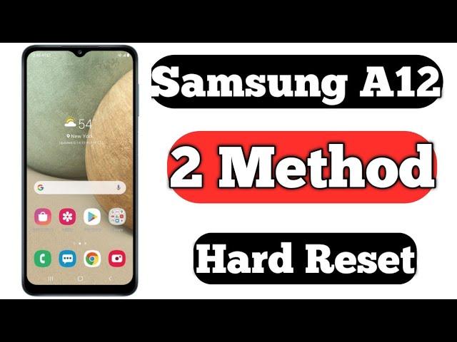 Samsung Galaxy A12 Hard Reset 2 Method