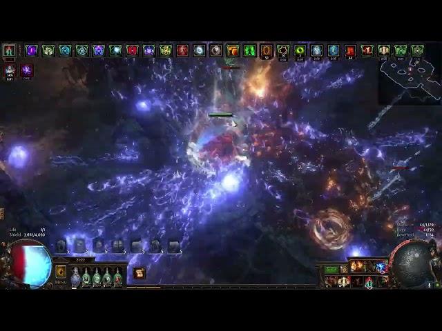 [POE 3.22] Facetanking Wave 30 Simulacrum w/ Armour Stacker Lightning Strike (54 mil dps)