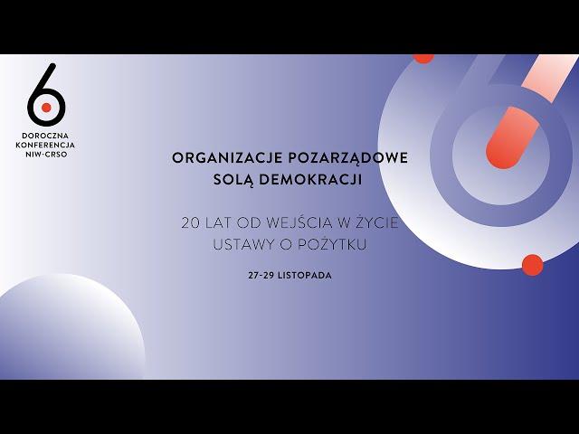 6. Doroczna Konferencja NIW-CRSO | 28 listopada 2023 r. | Sala główna