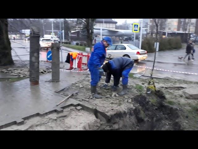 Порча имущества города. Водоканал Калининград.