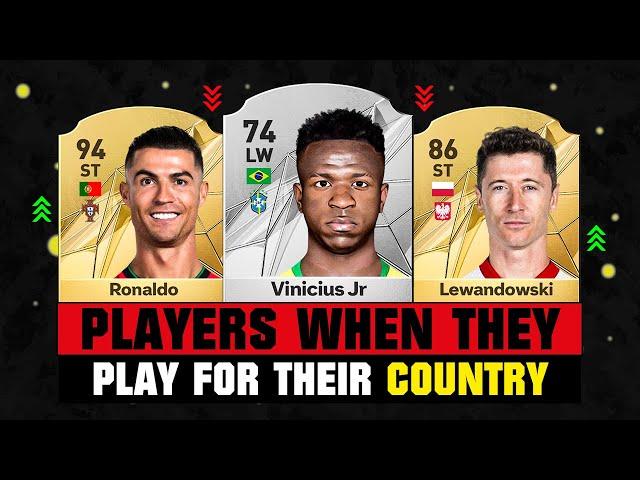 FOOTBALLERS When They Play For Their COUNTRY VS CLUB! ft. Vinicius, Ronaldo, Lewy…