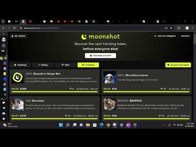 How To use Moonshot on Dexscreener ~ Complete Beginners Guide