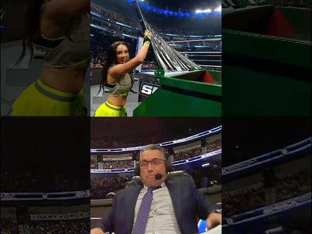 Corey Graves and Michael Cole were having the time of their lives during the Dumpster Match 