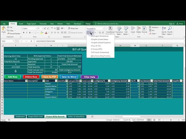 How To Format Numbers As Currency In Microsoft Excel