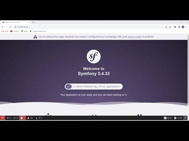 Install Symfony CLI & Create new application