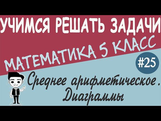 Что такое среднее арифметическое чисел. Линейные, столбчатые и круговые диаграммы 5 класс. Урок #25