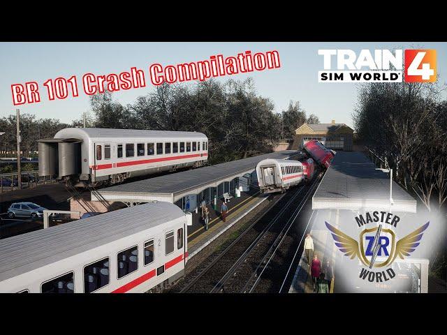 (Must-see!) BR 101 Crash Compilation | Train Sim World 4