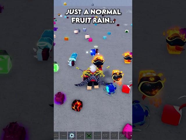 Fruit rain in blox fruits  #bloxfruit  #bloxfruits