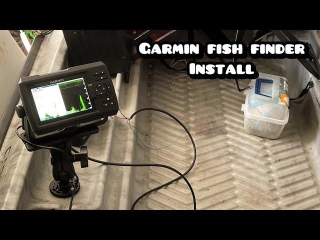 Garmin striker vivid 5cv boat install