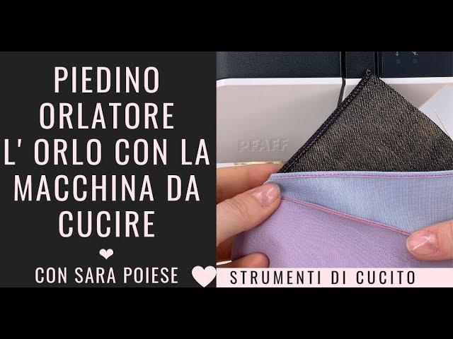 Cucire orlo con piedino orlatore | orlo con macchina da cucire | how to hem a dress |con Sara Poiese