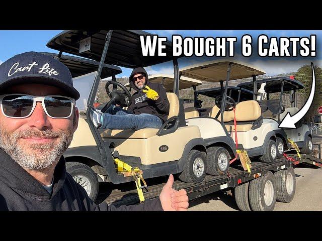 EP56 - We Bought a Fleet!  - 6 Club Car EFI Golf Carts!  A 26 Hour Non-Stop Trip from Hell!