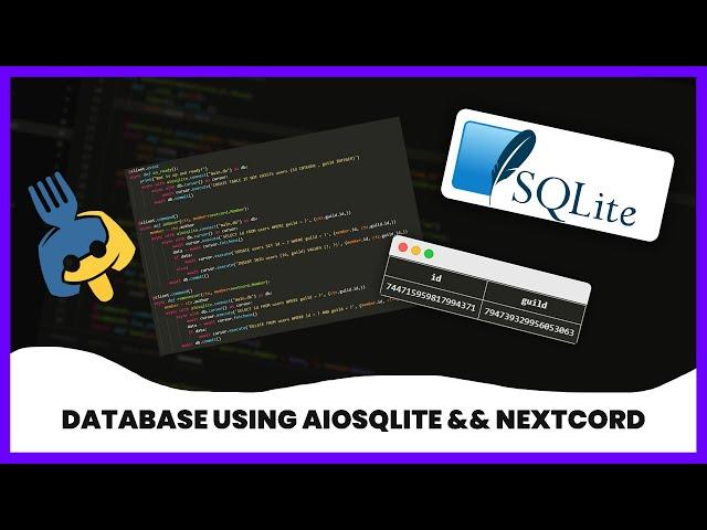 [NEW] How to add a DataBase to your Bot in less than 20 Min | Nextcord & SQLite