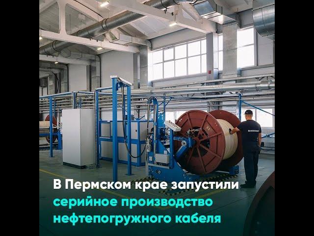 В Пермском крае запустили серийное производство нефтепогружного кабеля