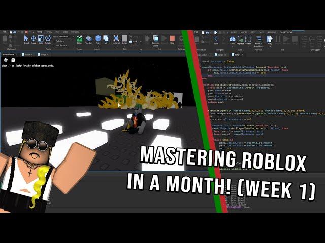 I learned Roblox Game Development in a month! - Week 1