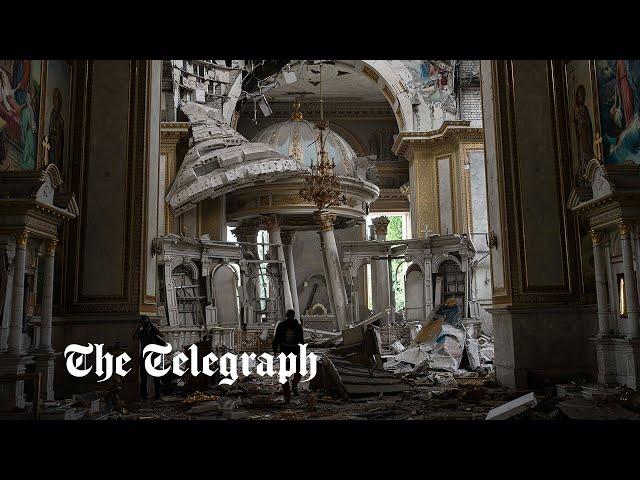 Russian missile destroys Odesa cathedral | Ukraine war