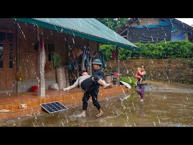 In the storm - A kind farmer appears to save a single mother in critical condition