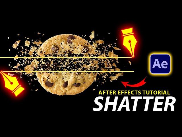 After Effects Shatter broken Easy Tutorial for beginners Adobe After Effects Tutorials