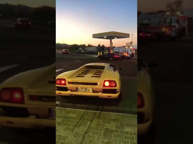 Lamborghini Diablo at Sunset