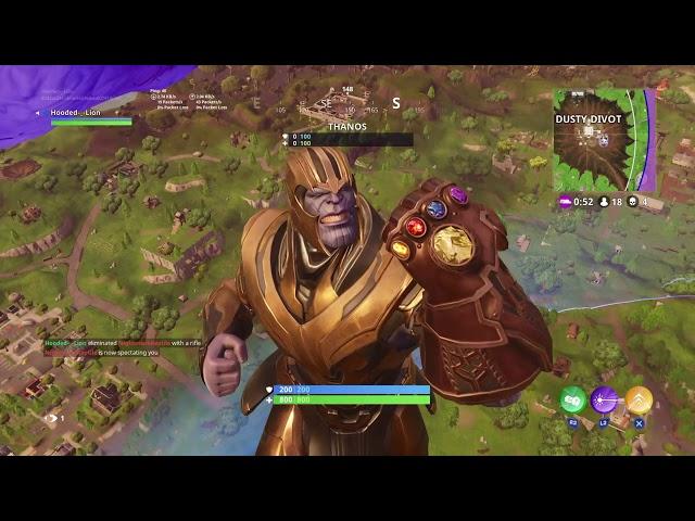 Fortnite:The power of THANOS (no talking)