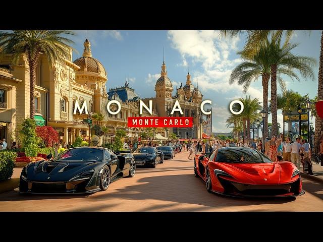 Monte Carlo, MONACO Walking tour 4K60 HDR | European Walking Tours