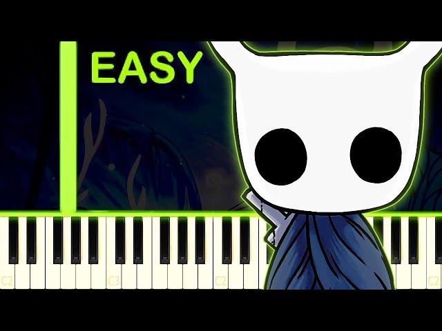 HOLLOW KNIGHT THEME - EASY Piano Tutorial