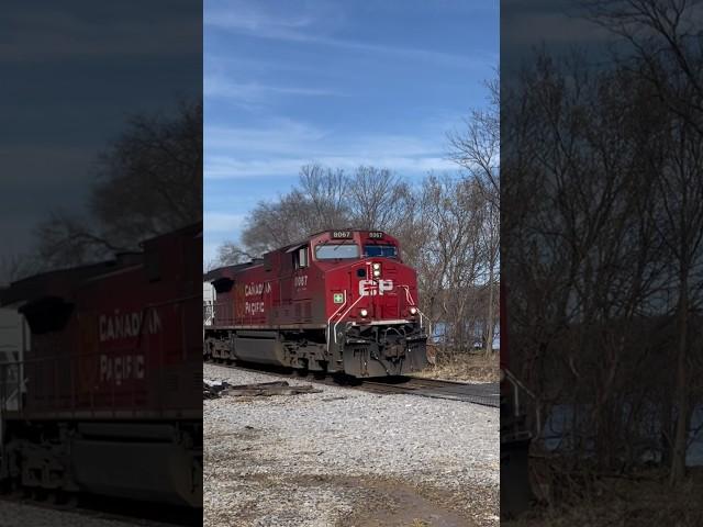 Single unit CP train heads south!