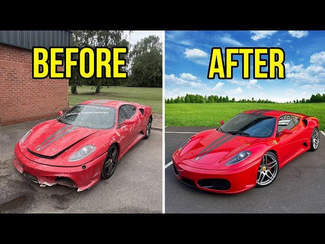 FULL BUILD - REBUILDING A CRASH DAMAGED FERRARI F430