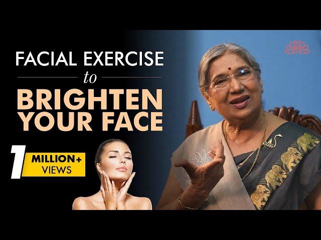 Simple Facial Exercises & Yoga for brighten your face & Glowing Skin | Make Your Skin Glow At Home