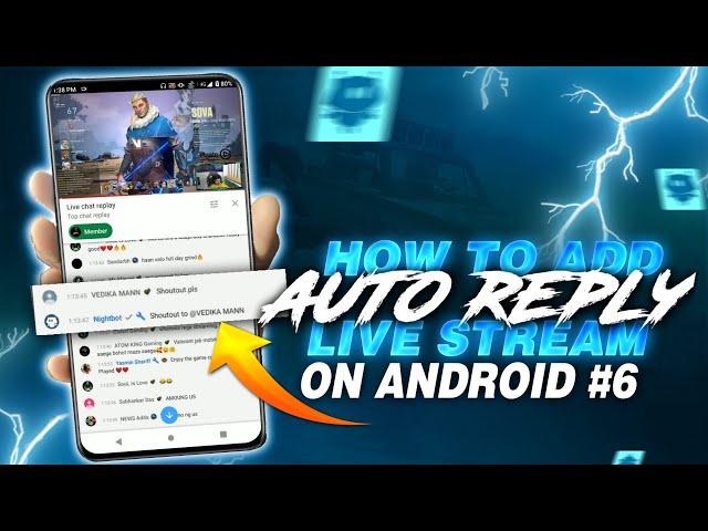 How To Automatically Reply In Live Stream Without PC |what is nightbot | live stream on android #6