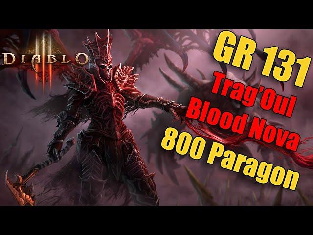 Diablo 3 Season 27 PTR - Trag'Oul Blood Nova Necromancer GR 131 (800 para)