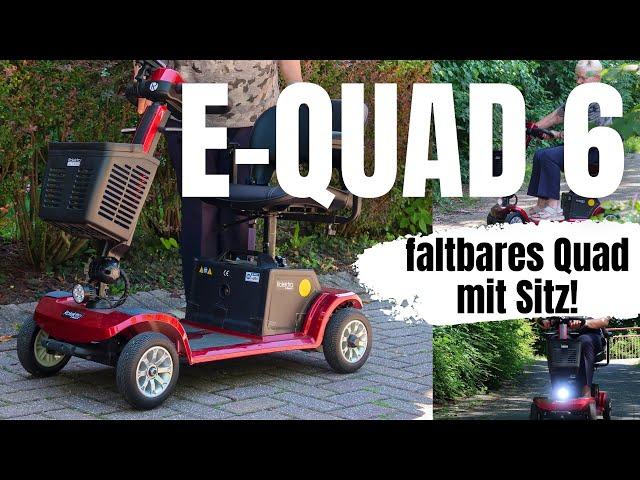 Rolektro E-Quad 6 - Faltbares 4-Rad Seniorenmobil mit entnehmbarem Akku