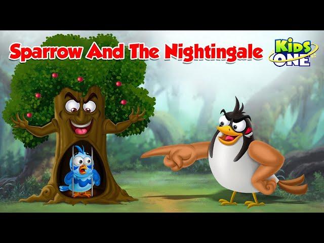 English Cartoon Stories | Sparrow And The Nightingale Story | Cartoon Moral Stories | Fairy Tales