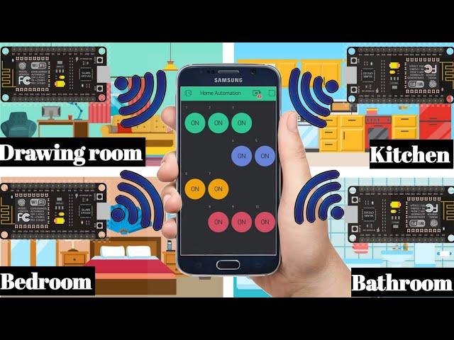 Blynk Home Automation With Multiple ESP8266