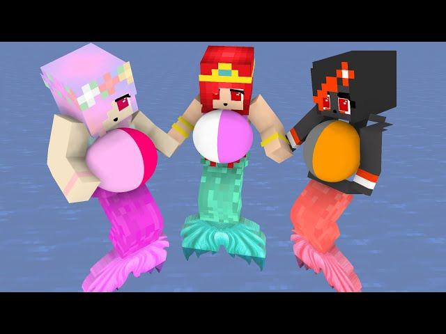 Monster School : ALL MERMAID BABY LIFE & FRIENDS EPISODES - Minecraft Animation