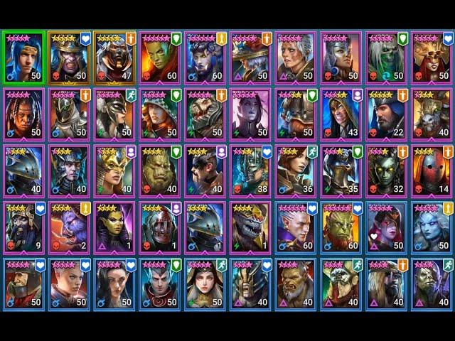 Raid - Shadow Legends - My Champion List