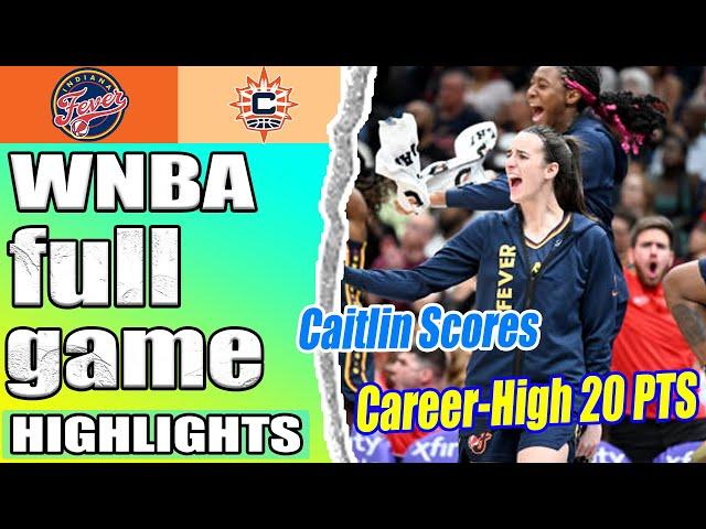 Indiana Fever vs Connecticut Sun FULL GAME highlights | Best of Caitlin Clark - Helps Fever Secure