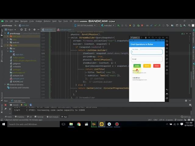 Flutter Firebase complete CRUD | Flutter Firebase Cloud Firestore Database CRUD #shorts