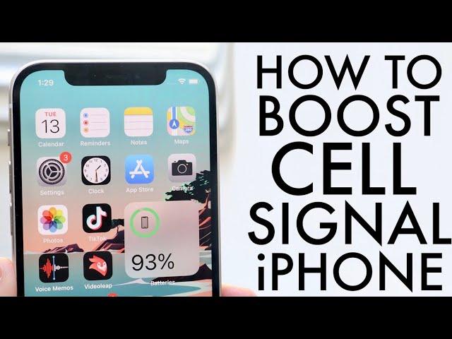 How To Boost Cell Signal On ANY iPhone! (2021)