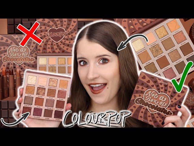 NEW COLOURPOP NOT A BOX OF CHOCOLATES COLLECTION  REVIEW + SWATCHES