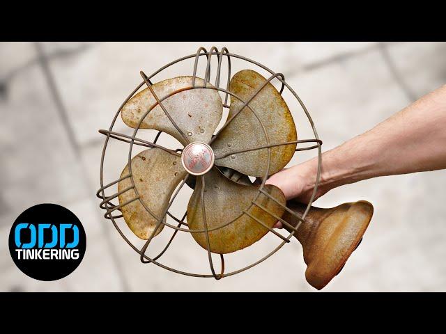 Restoring Old Rusty Table Fan with Laser Cleaning