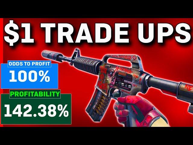 The MOST PROFITABLE CS2 Trade Ups UNDER $1! (NO RISK)