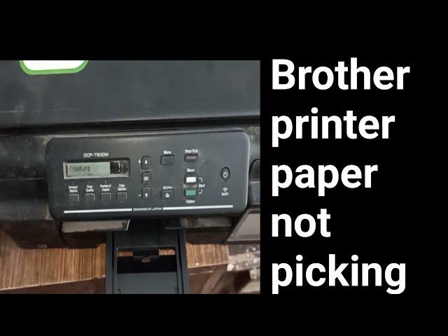 brother printer not picking paper