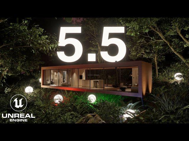 What Unreal Engine 5.5 Brings to Archviz | Tutorials and Overviews Included