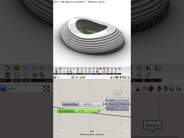 Grasshopper - EX 178 - Graph mapper + Repeat data