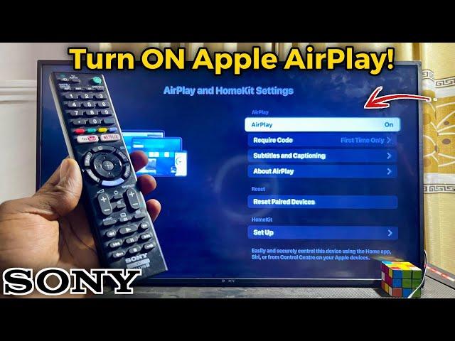 Sony Bravia TV: How to Turn ON AirPlay | Turn ON Screen Mirroring