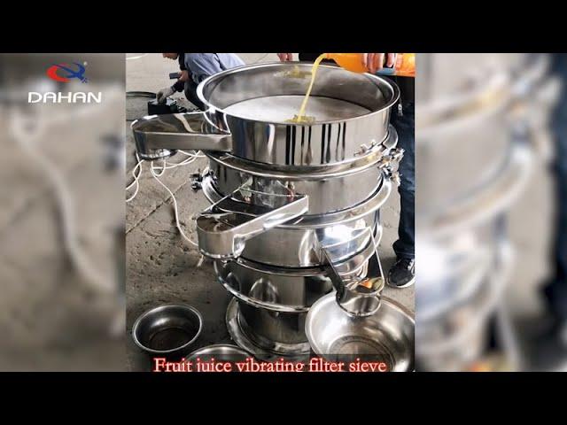 Application of Juice Vibrating Filter Sieve