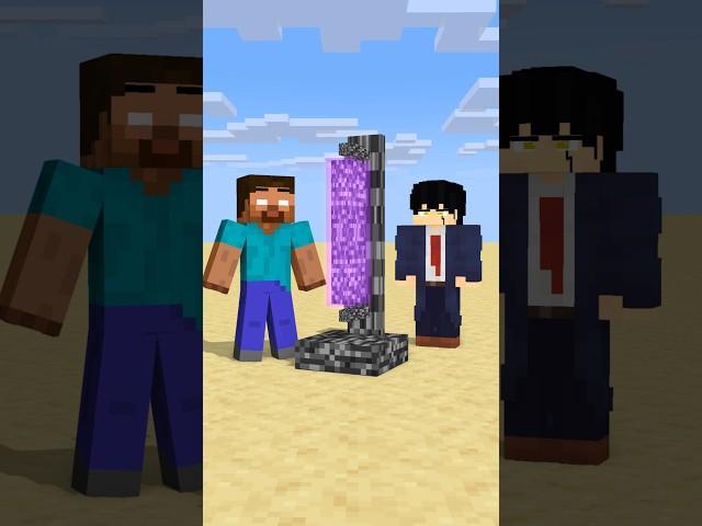 HELP Herobrine To Power Up And Split The Bedrock #friendship #shorts #trending #anime