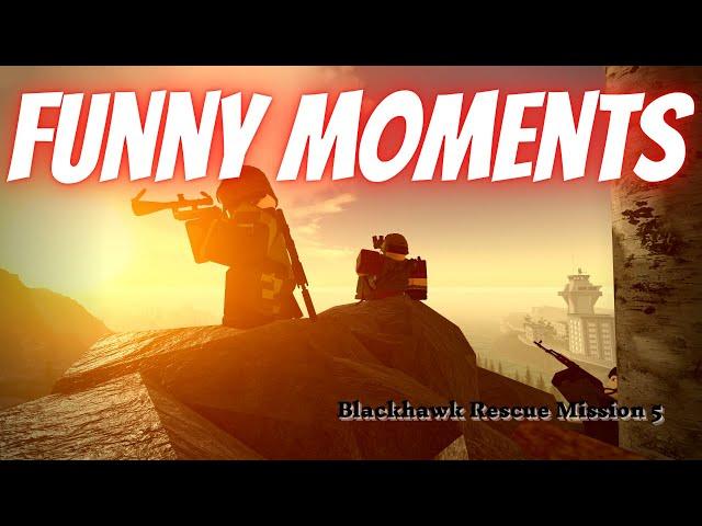 Blackhawk Rescue Mission 5 Funny Moments | Flashlight Issues, Outro Issues, and More! | Roblox