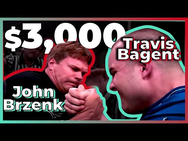 For $3000, can you beat JOHN BRZENK Armwrestling? ft. Travis Bagent, Ron Bath, & Tom Nelson